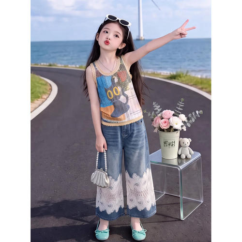 女童夏装套装2026新款洋气儿童夏