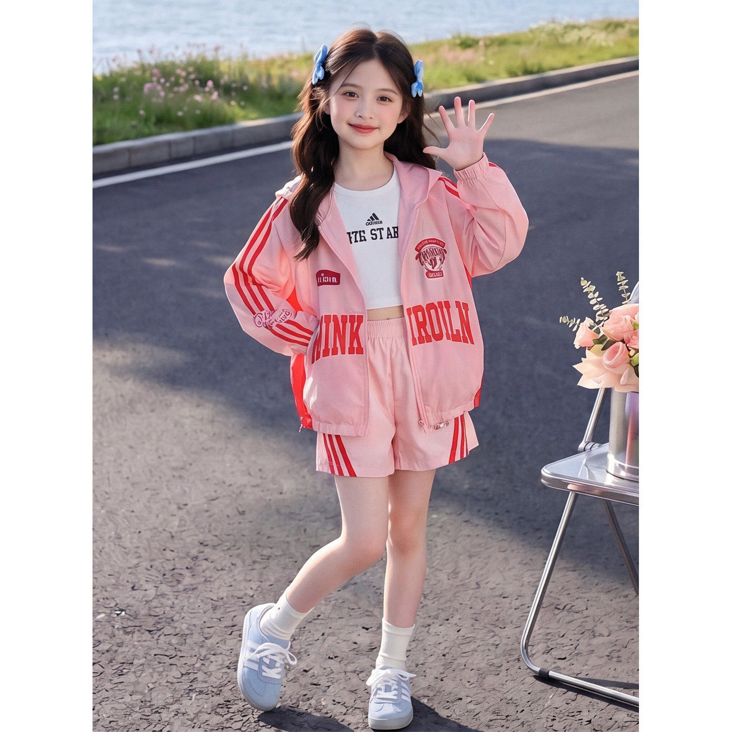 防晒衣套装女2026新款一整套夏天休闲运动两件套夏日减龄穿搭夏季