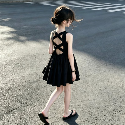 女童超好看炸街裙子夏季2026新款儿童洋装法式背心裙女孩公主裙