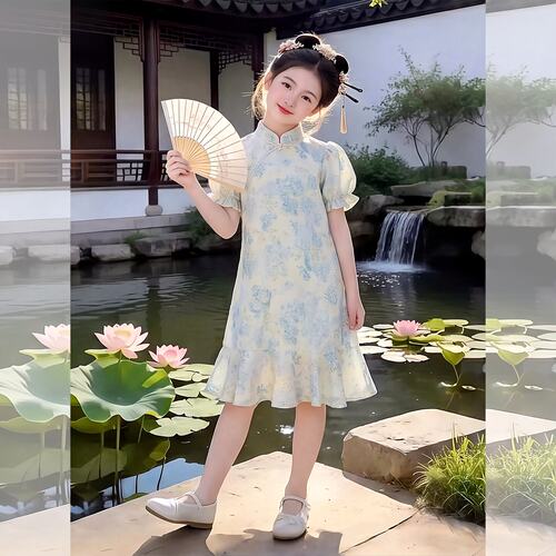 女童连衣裙夏装2026新款新中式儿