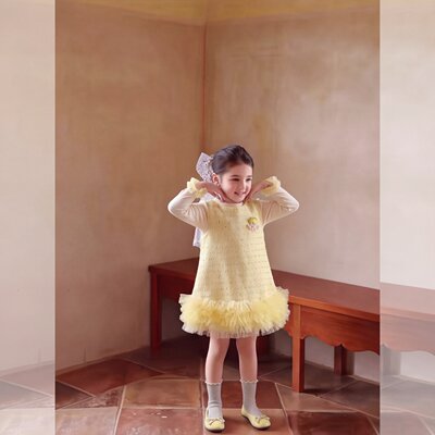 女童小香风连衣裙套装春秋新款