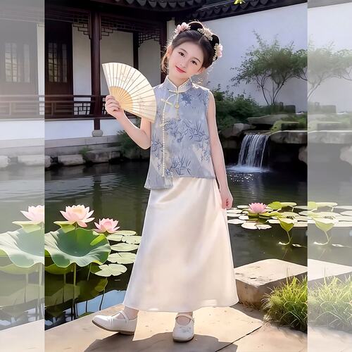 女童国风套装夏季2026新款巨好看