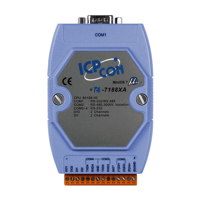 泓格I-7188XA標準版串列掌上型 MiniOS7 控制器I-7188XAD