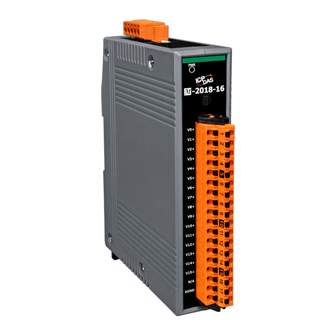 泓格M-2018-16  使用DCON和Modbus协议的16通道模拟输入模块
