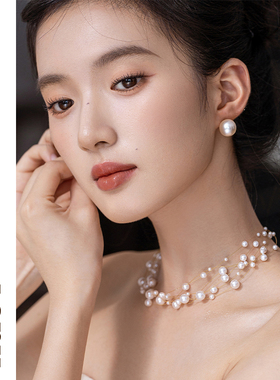 珍珠项链女新娘婚礼配饰锁骨链