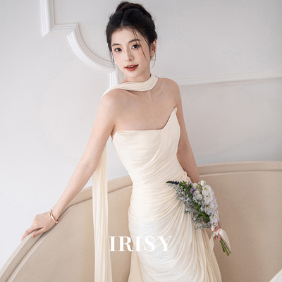 抹胸订婚礼服裙女气质轻婚纱