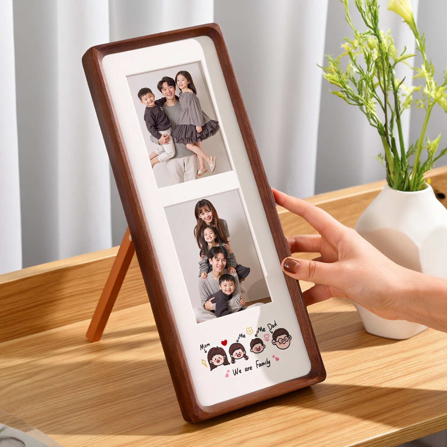 亲子定制相框实木摆台