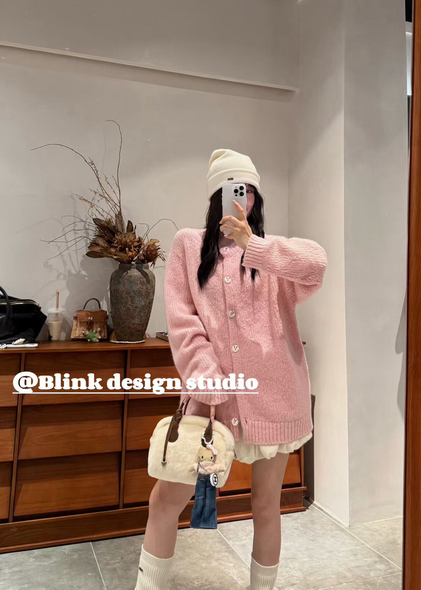 非实价2025冬季新款欧洲站潮牌简约轻奢百搭宽松休闲舒适羊绒开衫