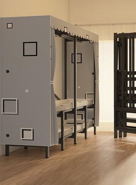 免安装折叠衣柜卧室家用出租房布衣柜简易全钢架金属衣橱收纳柜子