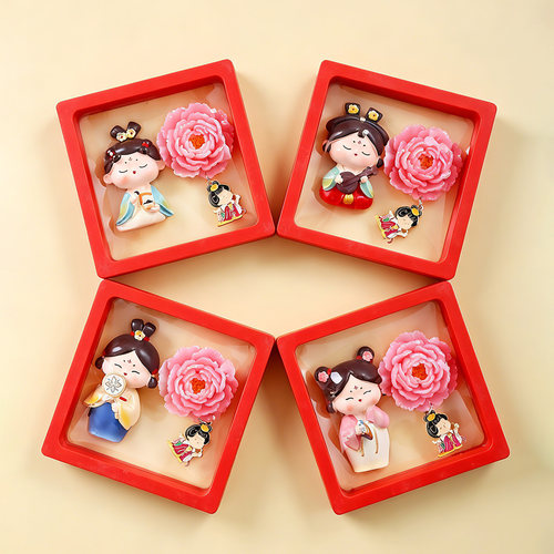 洛阳牡丹花冰箱贴河南文创纪念品