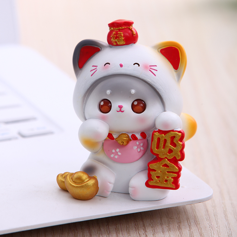 招财猫小摆件手办装饰吉祥物公仔