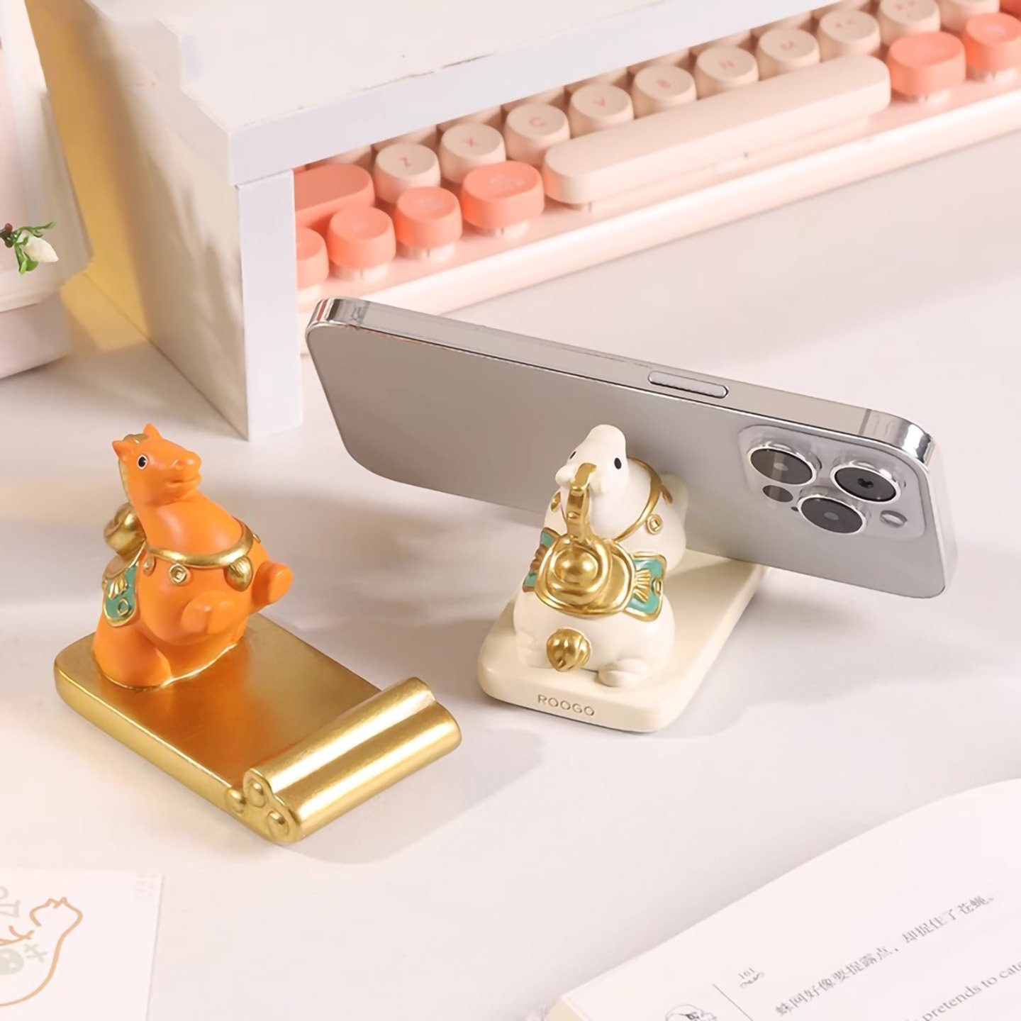 洛阳文创纪念品摆件唐三彩小胖马