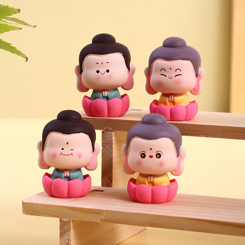 正品大同文创云冈石窟佛小伴摆件