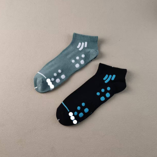 库存尾货男士 春秋网面透气运动短筒袜子纯棉吸汗户外防臭跑步男袜