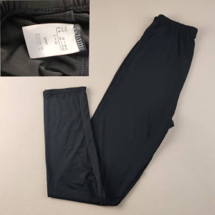 子 弹力女士打底裤 外贸库存黑色万能松紧腰冰丝高腰纯色小脚裤 春季