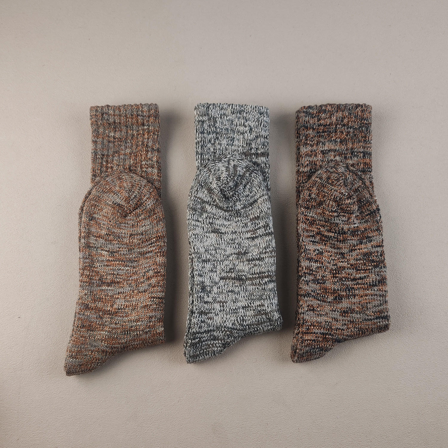 外贸单加厚冬季男士长筒棉混加大码男袜厚款保暖加长袜子冬天男袜