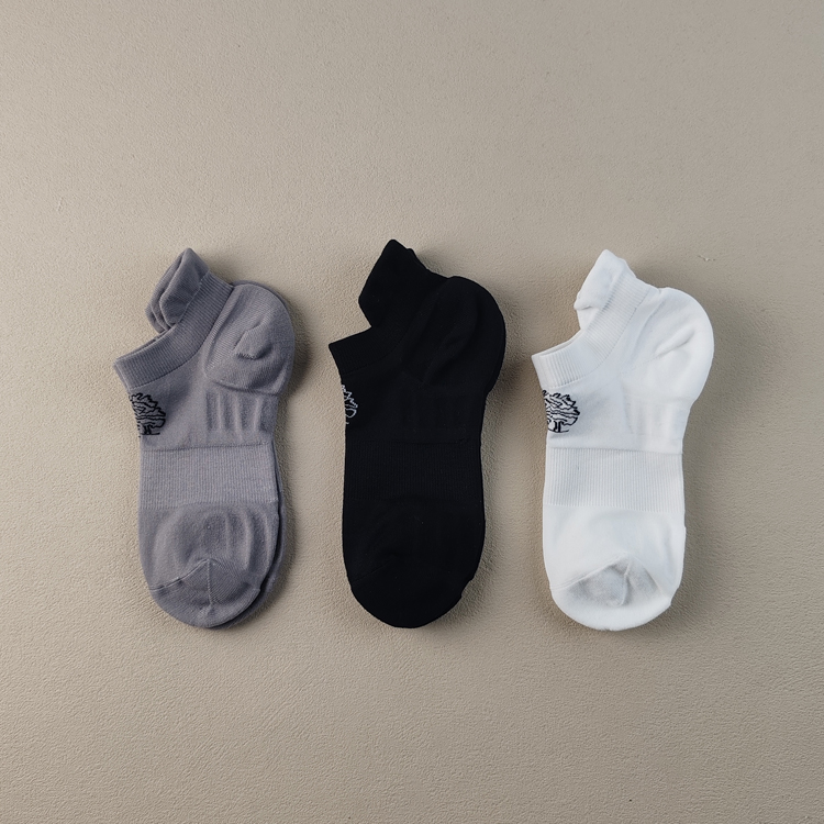 外贸库存低帮运动女船袜速干脚底加厚防滑后提耳跑步快干袜子女袜