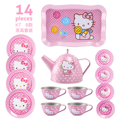 儿童过家家游戏下午茶马口铁玩具