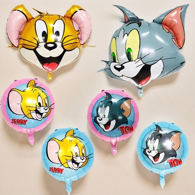 猫抓老鼠卡通动漫铝膜气球