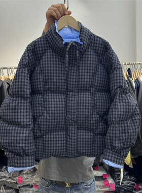 韩国25冬下摆抽绳时尚洋气撞色内里韩版休闲A字版立领羽绒服19652