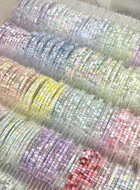 米珠手链学生毕业便宜儿童礼物情侣闺蜜生日女生多巴胺手串