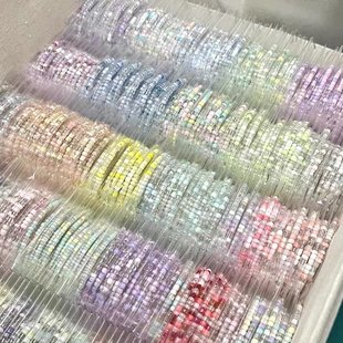 米珠手链学生毕业便宜儿童礼物情侣闺蜜生日小女生多巴胺手串成品