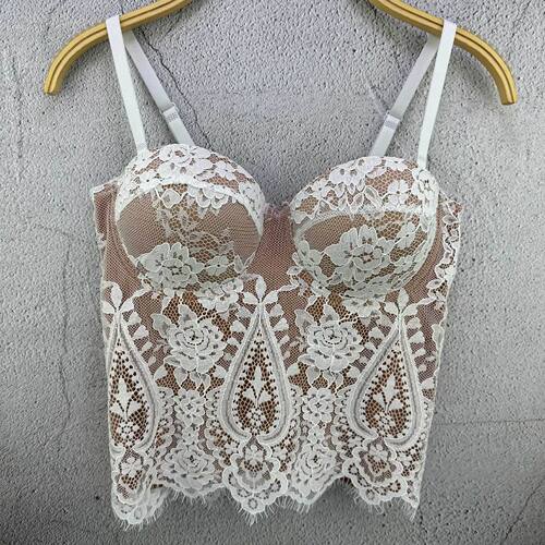 Color blocked lace buckle strap forwomen拼色蕾丝花边系扣吊带