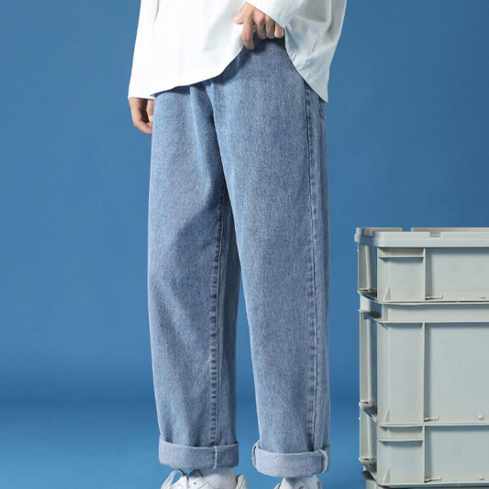 Versatile Straight Casual Denim Trousers百搭直筒休闲牛仔长裤