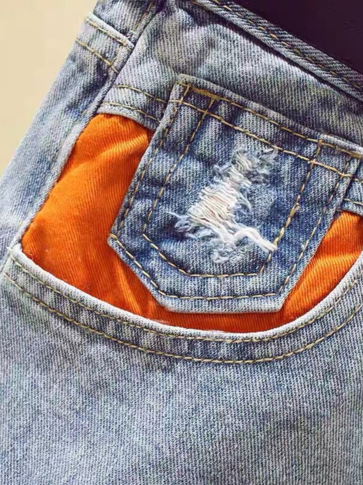 CLEARANCE AND LEAKAGE THE COUNTER WITHDREW THE BIG-NAME FOREIGN TRADE THE NEW RIPPED HIGH-WAISTED ROLLED DENIM WIDE-LEGGED SHORT PANTS WOMENS SUMMER