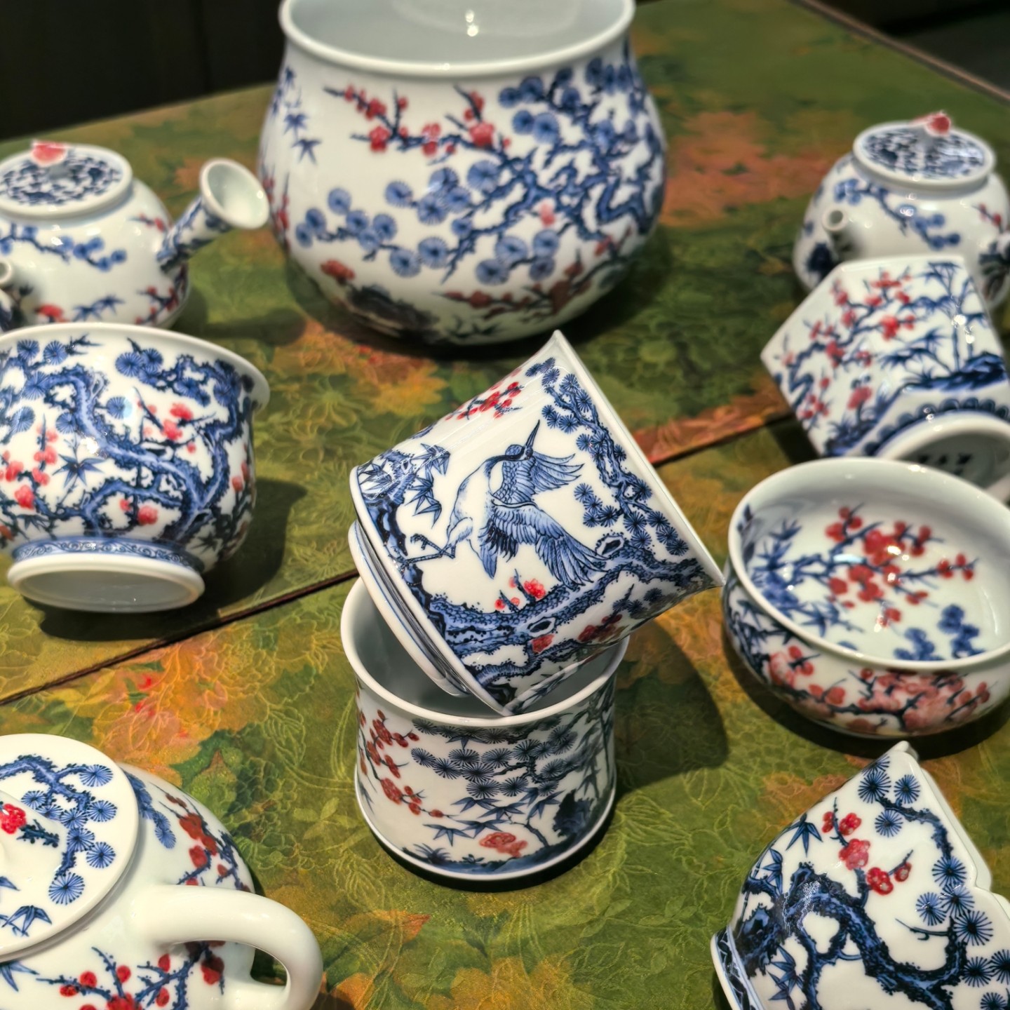 小白茶具//阳春白雪松竹梅系列主人杯·盖碗·水洗岁寒三友题材款