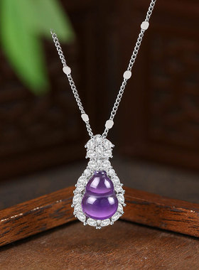 淄博琉璃新中式紫气东来吊坠锁骨