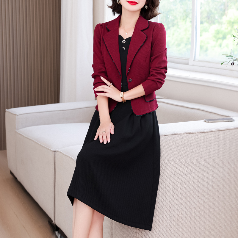 喜婆婆套装连衣裙女春秋