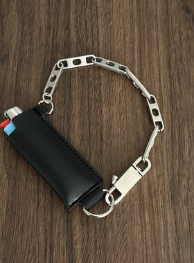 Domy Land原创设计手提式ro风火机套多功能皮质火机皮套手链双用