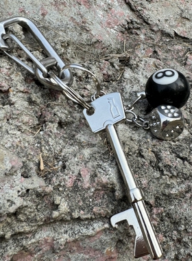 cleanfit金属钥匙扣高级感锁匙扣潮流立体骰子成品腰间挂件配饰潮