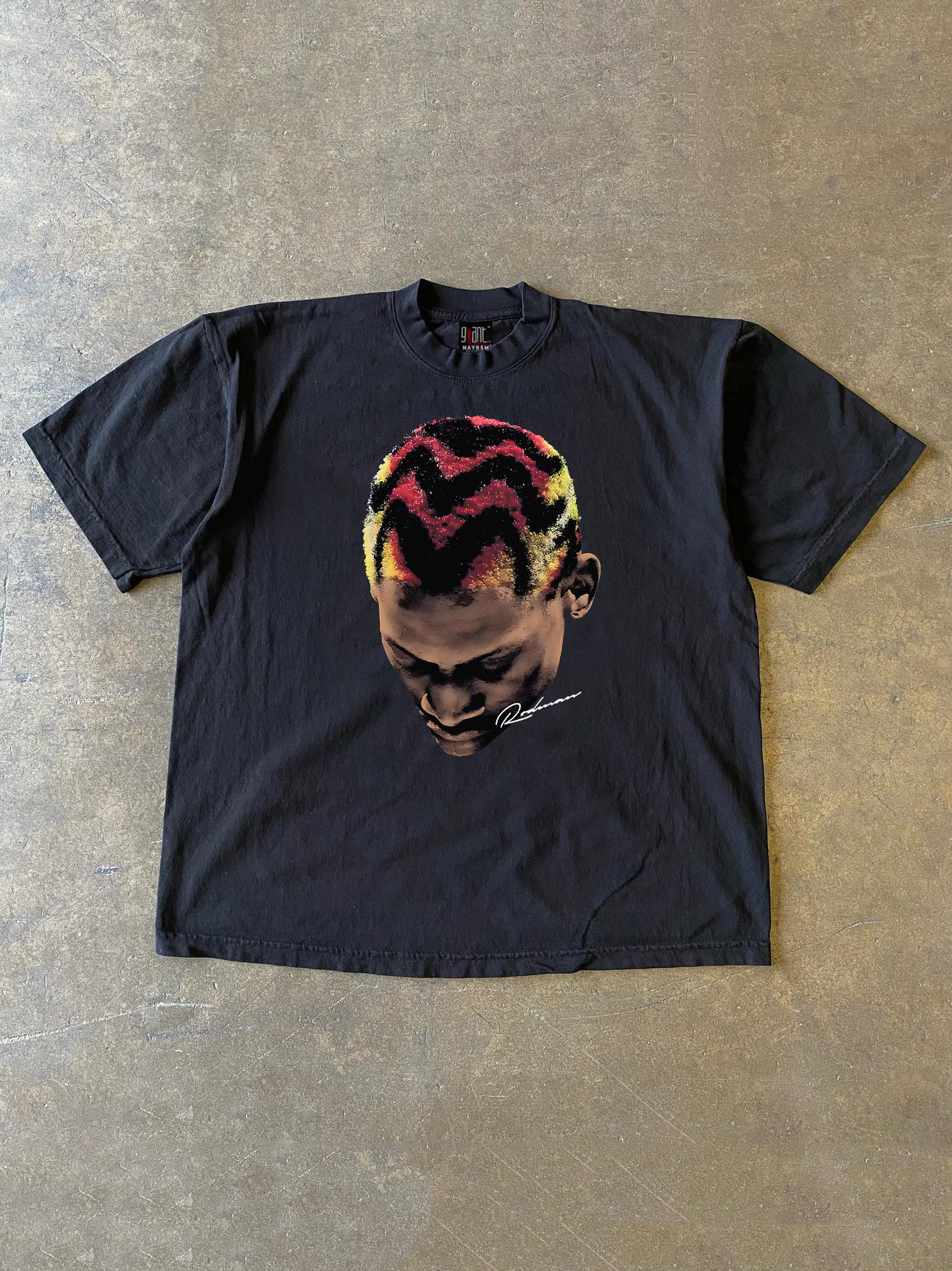 DENNIS RODMAN COUPLE SHORT SLEEVE T-SHIRT TOP