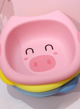 卡通加厚婴儿洗脸盆新生儿用品洗屁股塑料PP盆儿童家用宝宝小盆子