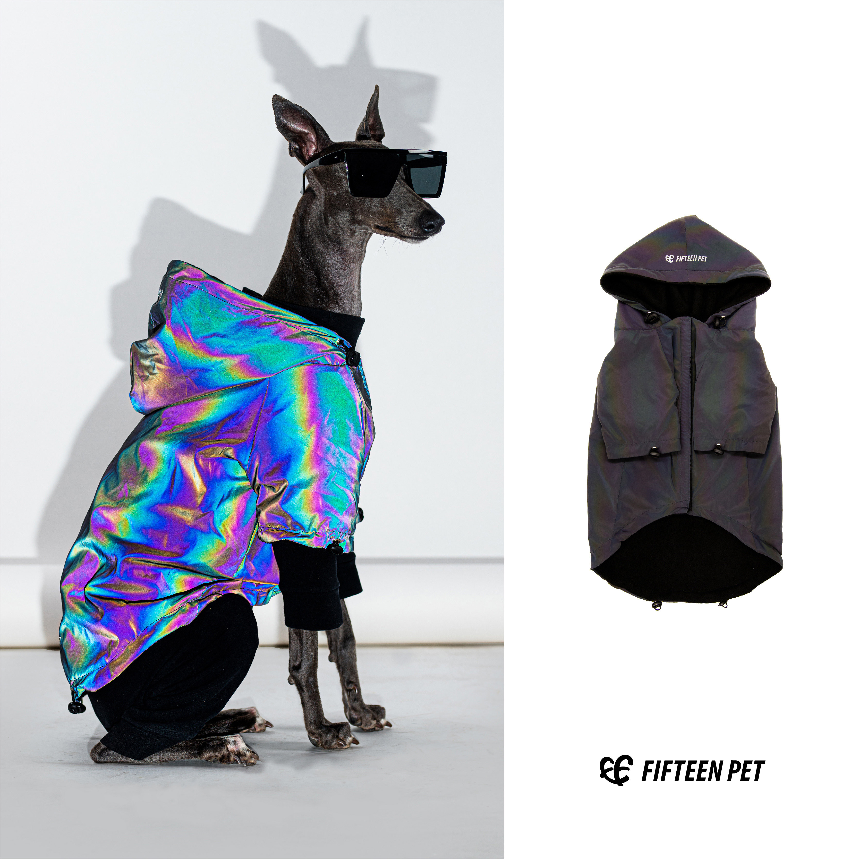 FIFTEENPET宠物镭射衣服外套时尚