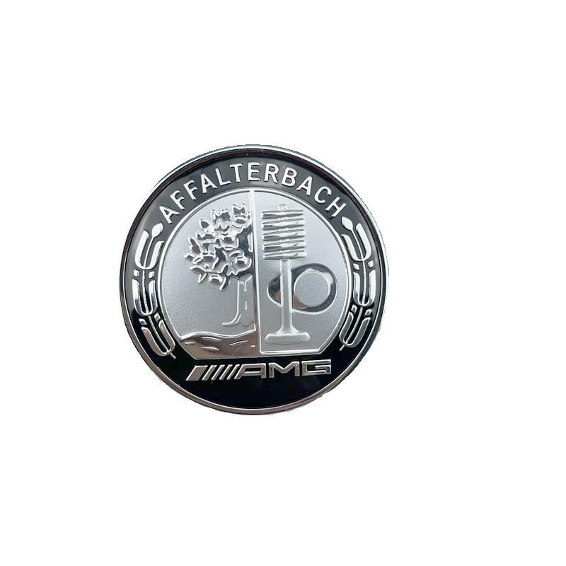 适用于奔驰C级E级苹果树GLC机盖标CLS前杠标AMG引擎盖CLA45 GLB35