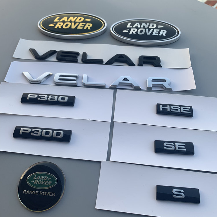 路虎揽胜星脉车标改装VELAR字母标P250 P380 HSE后尾标志贴