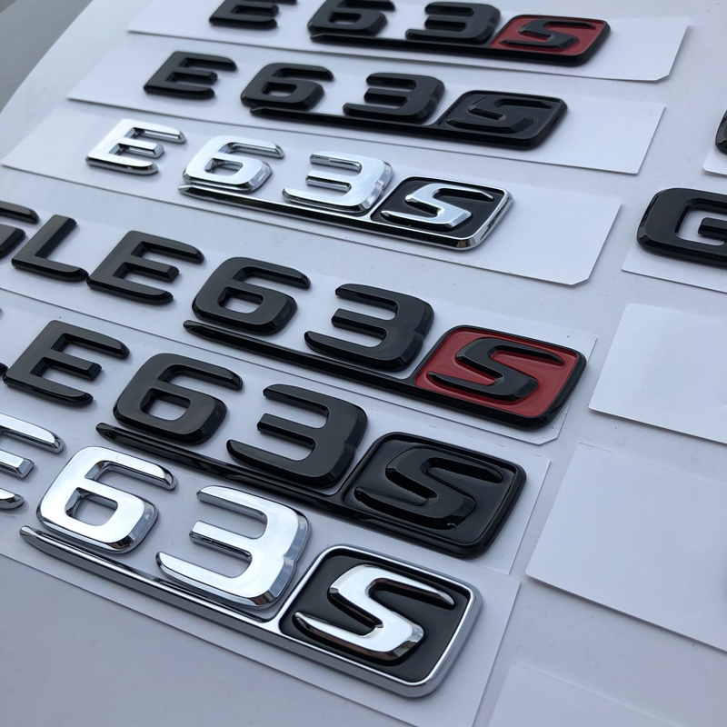 新款奔驰字标车标改装标志标贴