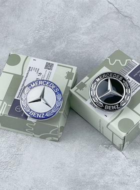 适用于奔驰机盖标E级S级C级c260 E300L E63 C180L改装前车头平标