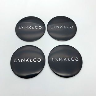 铝标志装 适用于领克Lynk 56mm轮毂中心盖改装 贴标 饰 Co轮毂盖改装