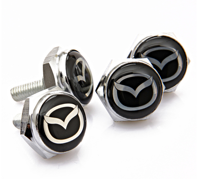 适用于M3M6M5昂克赛拉CX5阿特兹CX7星骋汽车牌架螺丝固封装饰帽