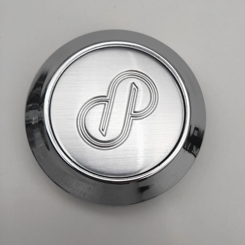 适用于ENKEI轮毂中心盖 8字银色改装轮毂盖 PF01 PF03 SC14轮盖