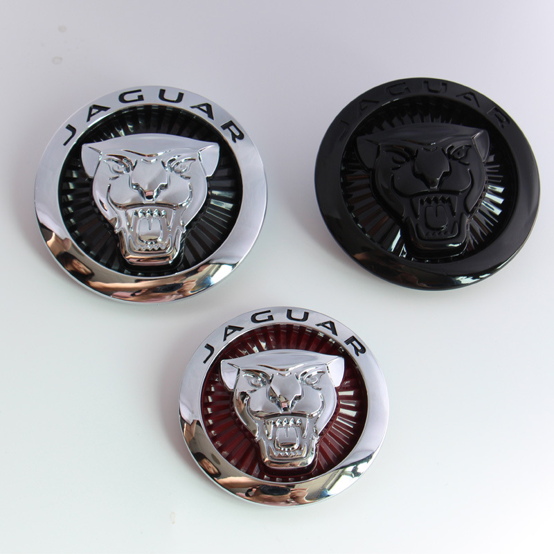 适用捷豹中网车标JAGUAR机盖XEL前标后标带底座立标改装配件