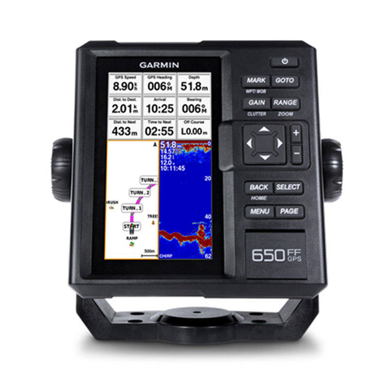 GARMIN佳明650FFGPS探鱼器原装进口筏钓专用中文有线声纳