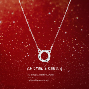 「莫比乌斯圆环」999纯银简约百搭项链女轻奢小众送闺蜜生日礼物