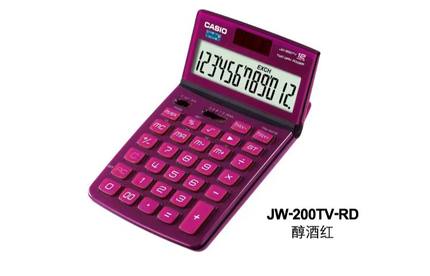 CASIO卡西欧JW-200TV可摇头高颜值女神款计算器会计办公大屏多色