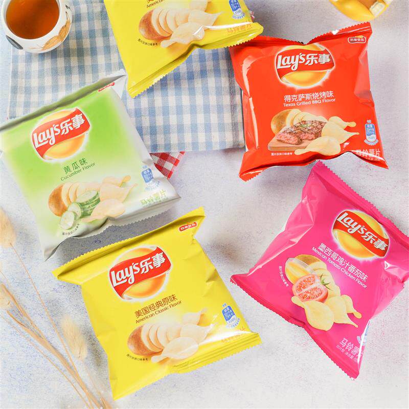 正宗食品 乐事薯片原味混合味聚餐追剧小包装膨化零食12g*20包
