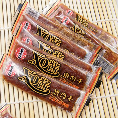 即食猪肉零食宏香记XO酱猪肉干蜜汁猪肉干小包装猪肉条猪肉脯休